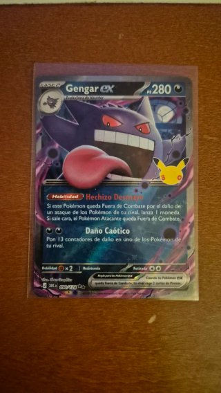 Carta Pokémon Gengar EX 30 Aniversario #090