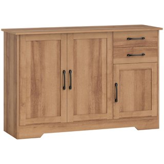 Mueble Cocina con 2 Cajones y 3 Armarios, Estantes