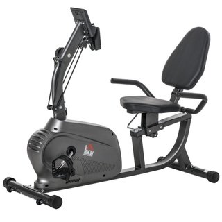Bicicleta estática y reclinada, magnética, con LCD