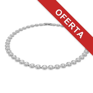 Collar Swarovski Tennis Una Angelic Blanco