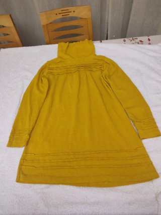 Jersey de cuello alto amarillo Talla L/XL