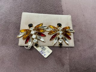 Pendientes y clips vintage de alta gama nuevos