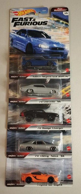 Set Hot Wheels Fast & Furious Fast Superstars