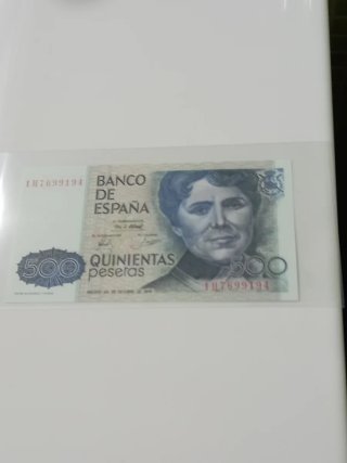 Billete de 500 Pesetas - Banco de España ANTIGUO .