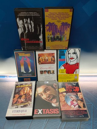 8 cintas, VHS, películas españolas