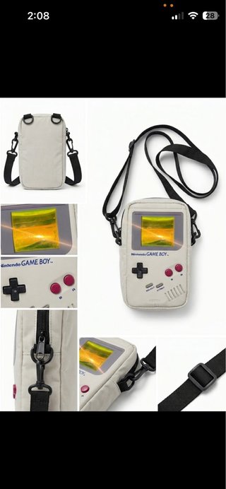 Riñonera Bandolera Nintendo Game Boy,marca zara,