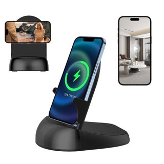 Cámara Compacta WiFi Cargador Inalámbrico HD1080P