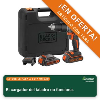 CON TARA - Taladro Percutor BLACK+DECKER 18V BL188KB-QW