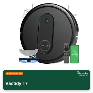 Robot Aspirador Vactidy T7 y Fregasuelos Potente