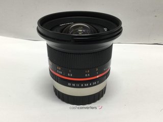objetivos samyang samyang 12mm f/2 ncs cs