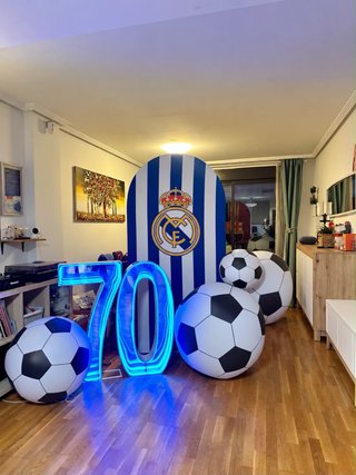 Set Decoración Fútbol Real Madrid y mas