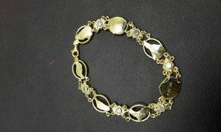 pulsera plata 925mm con piedra con circonita