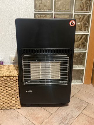 Estufa de gas MT Power negra