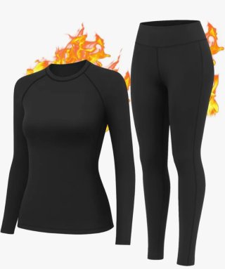 Conjunto de Ropa Térmica Negro