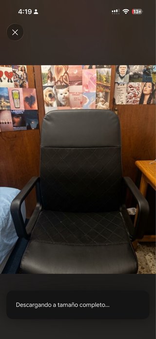Silla de escritorio IKEA negra