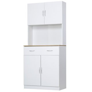 Aparador Cocina con Armarios 2 Puertas y Cajón en