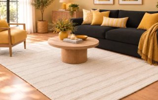 Alfombra de Algodón Beige 160x230cm