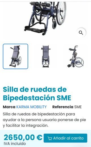 Silla de ruedas de Bipedestación SME|