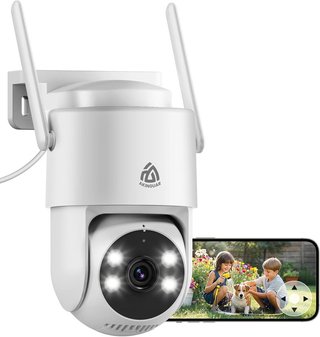 AKINGUAR Y1 cámara 2K 360° WiFi 2,4-5 GHz IP66