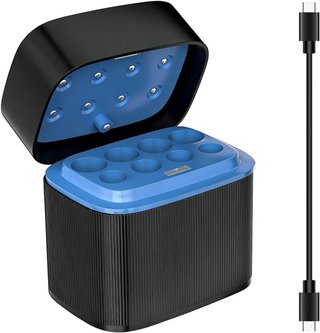 SLODA Cargador 8 Ranuras AA AAA 1.2-1.5V USB‑C LED