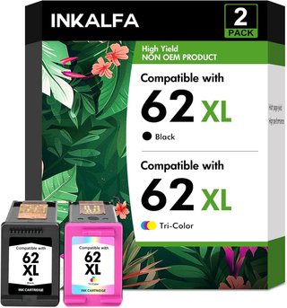 INKALFA 62XL Negro TriColor HP Envy OfficeJet