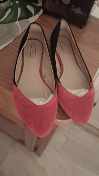 Manoletinas Zara piel de ante