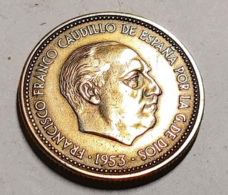 Moneda 2,50 Pesetas 1953 Estrella 54 Franco MBC