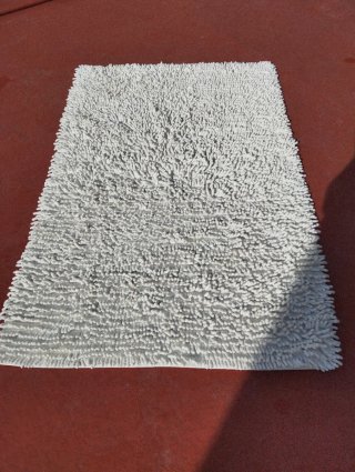 Alfombra Blanca de Textura Suave