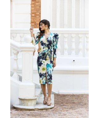 Vestido de fiesta estampado