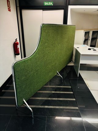 Panel Separador de Oficina Verde