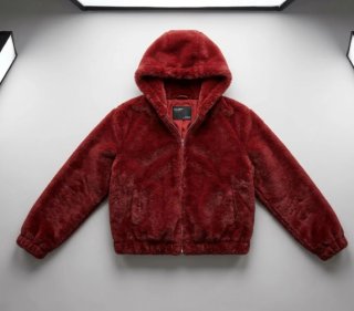 Abrigo de pelo caldera con capucha Pull&Bear