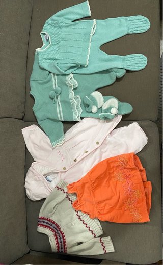 Lote de 5 prendas de ropa para bebé 3-6 meses