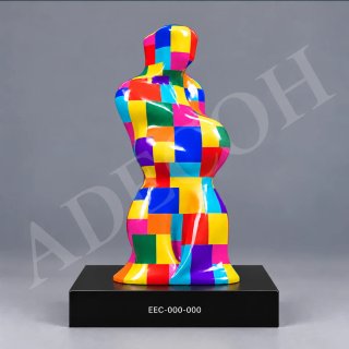 Escultura Decorativa Multicolor