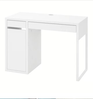 Mesa de estudio blanca