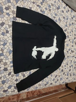 Sudadera Fútbol H&M Negra