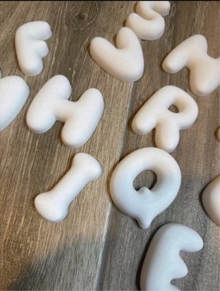 Alfabeto completo letras Bubble 3D 6 cm