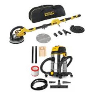 Lijadora de Pared con Aspiradora Stanley