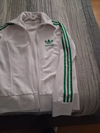 Chaqueta Adidas Blanca y Verde