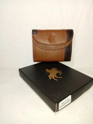Tarjetero monedero de cuero genuine leather