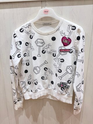 Sudadera Blanca Estampada Jenni Adorable