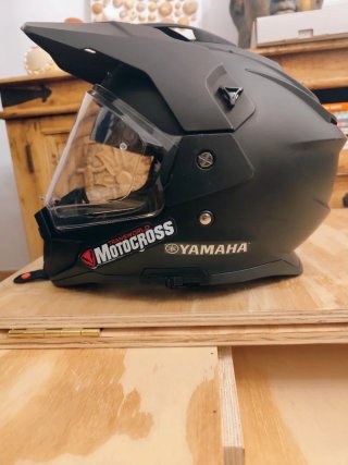 Casco Trail Cross Negro Mate