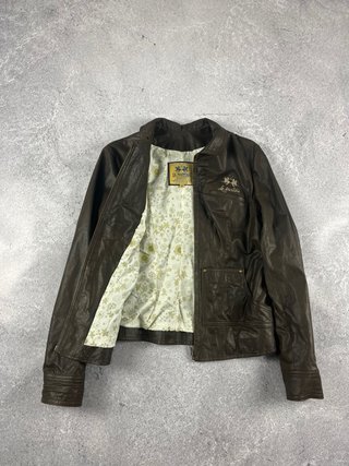 La Martina chaqueta cuero marrón Argentina talla 4