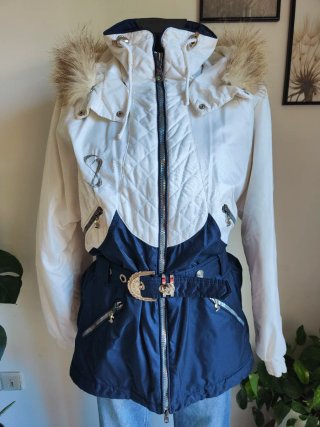 Anorak de Mujer Blanco y Azul
