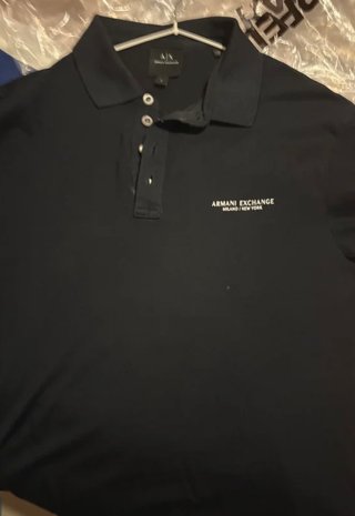 Polo Armani Exchange Negro Talla S