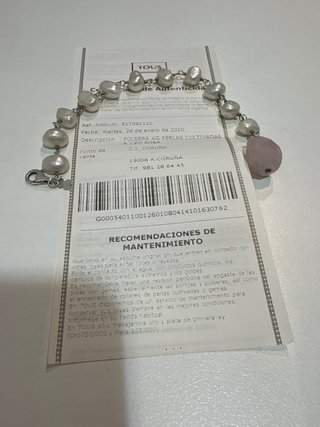 Pulsera TOUS de Perlas Cultivadas y Cuarzo Rosa