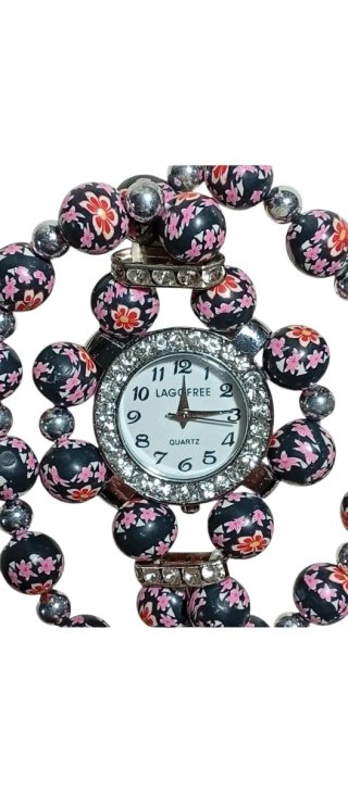 Reloj LAGO FREE con Pulsera de Abalorios