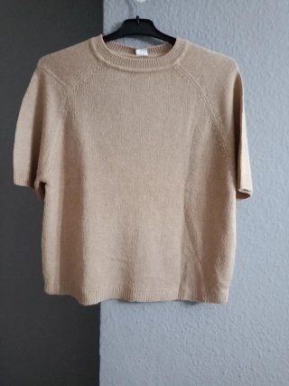 Jersey de punto color camel
