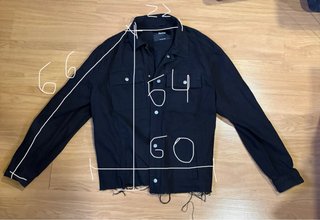 Chaqueta Vaquera Negra Bershka Talla M
