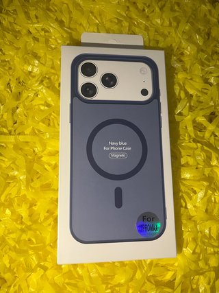 Funda Magnética Azul Marino para 17 Pro Max