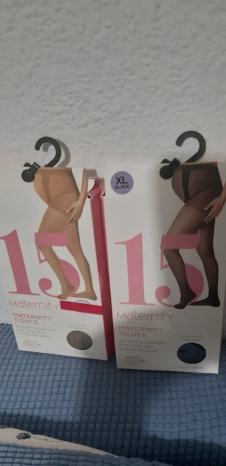 2 Pares de Medias Premamá Talla XL